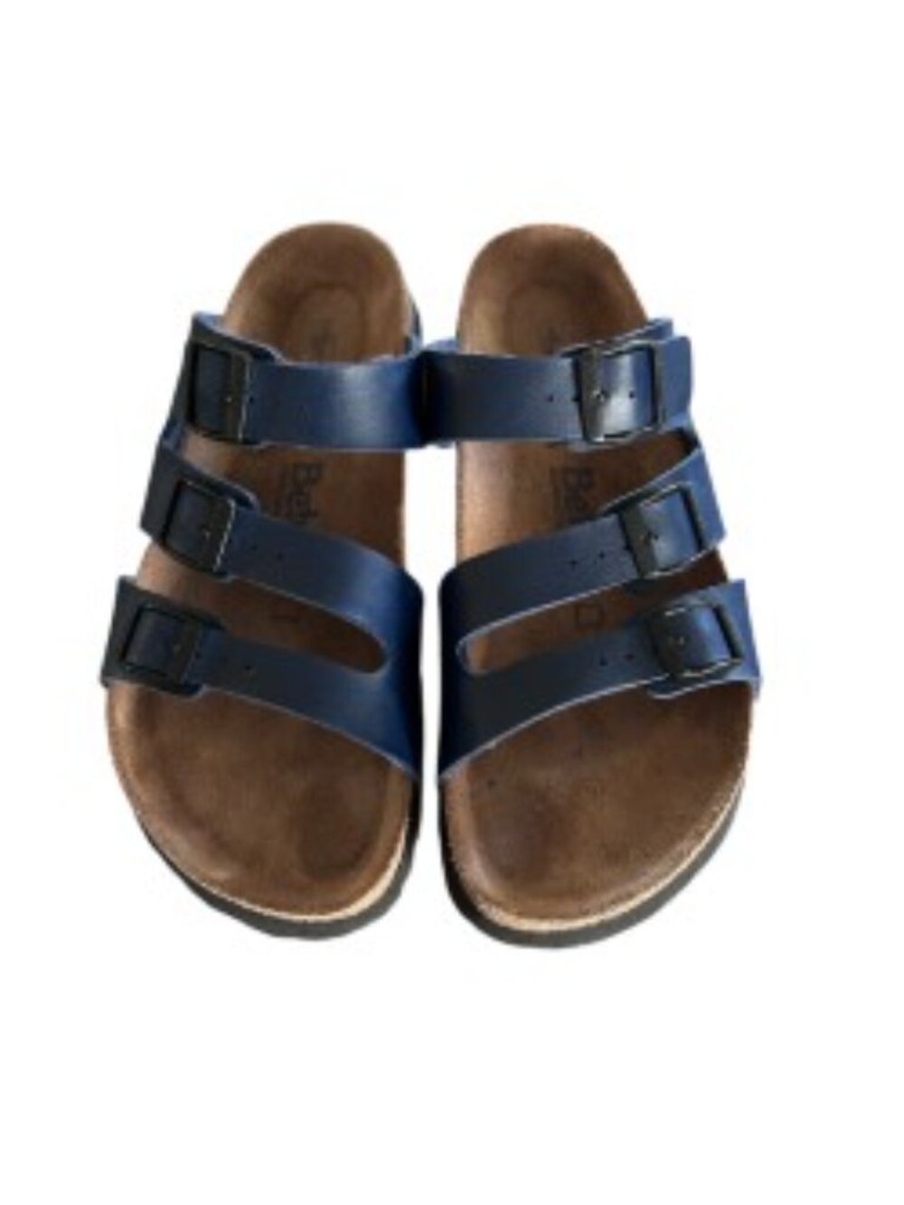 Betula by Birkenstock Navy Triple Strap Sandal 39